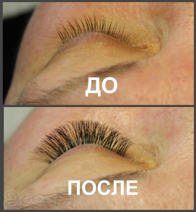 Наращивание ресниц. Классика. Объём. 2Д, 3Д